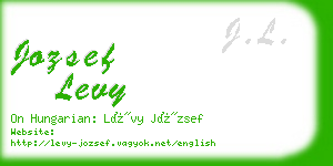 jozsef levy business card